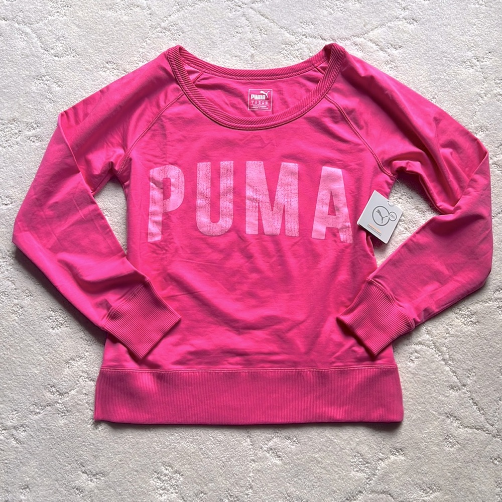 NWT Puma Pink Long Sleeve Sweatshirt